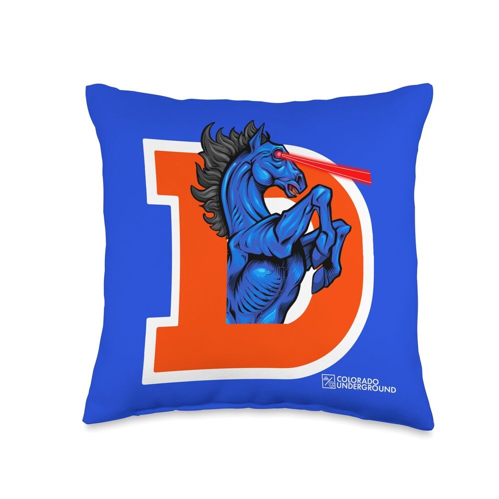 2504 Colorado Legendary Blucifer, Demon Horse at Denver Airport Throw